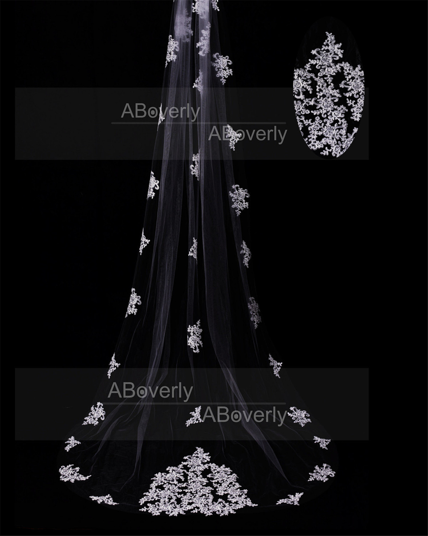 Ivory/White Lace Wedding Veil