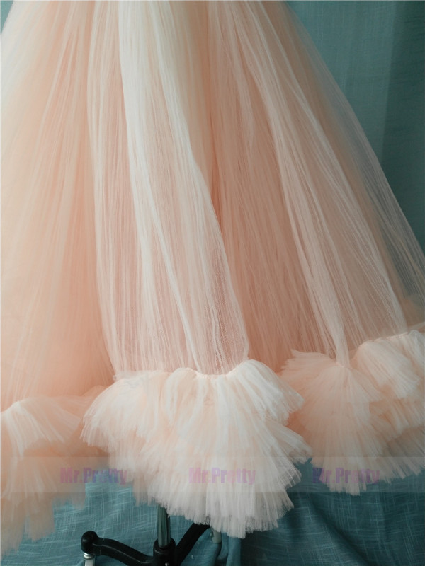 Light Peach Blush Tutu Skirt Party Skirt Short Skirt