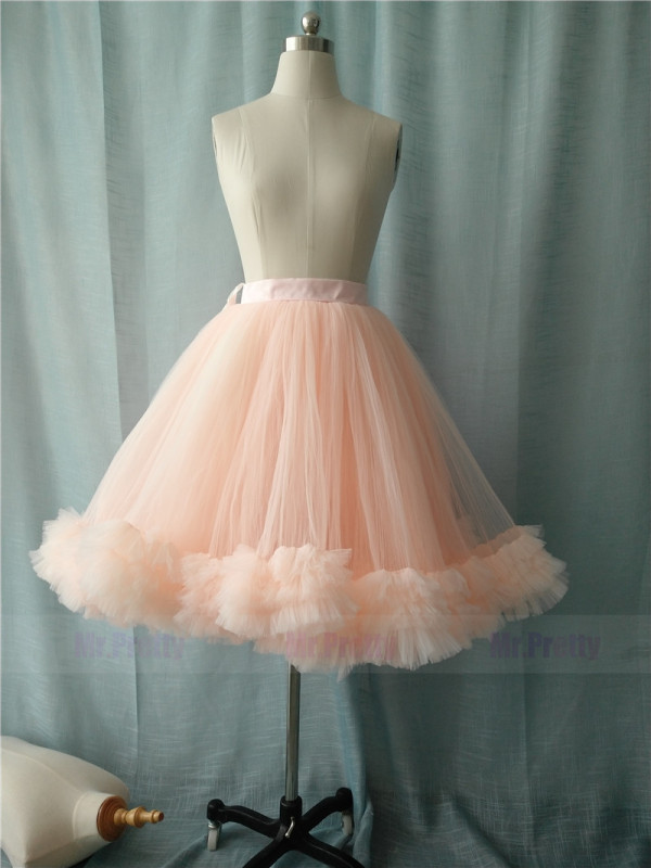 Light Peach Blush Tutu Skirt Party Skirt Short Skirt