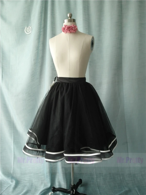 Black/ Pink Tutu Skirt Party Skirt Short Skirt