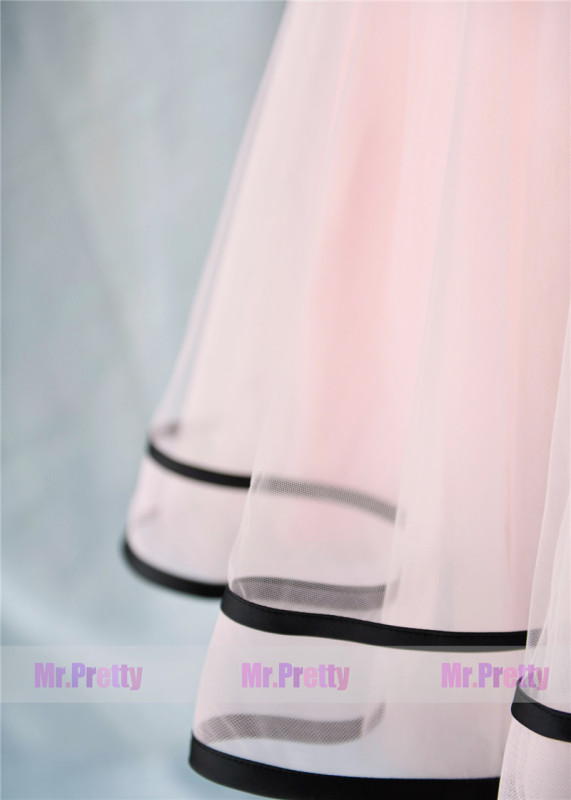 Light Pink Short Tulle Skirt Party Bridesmaid Skirts/Kids Skirt