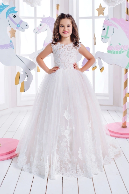 Blush Flower Girl Dress Girls Party Dress