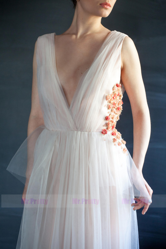 Ivory Tulle Prom Dress Bridesmaid Dress