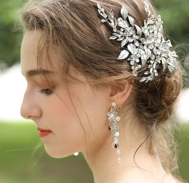 Silver Beads Bridal Hairband Bridal Headband