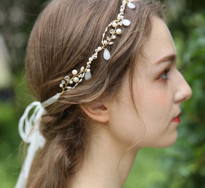 Ivory Beads Bridal Hairband Bridal Headband