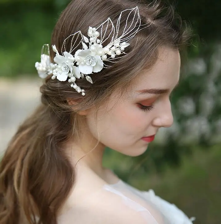 Ivory Beads Bridal Hairband Bridal Headband