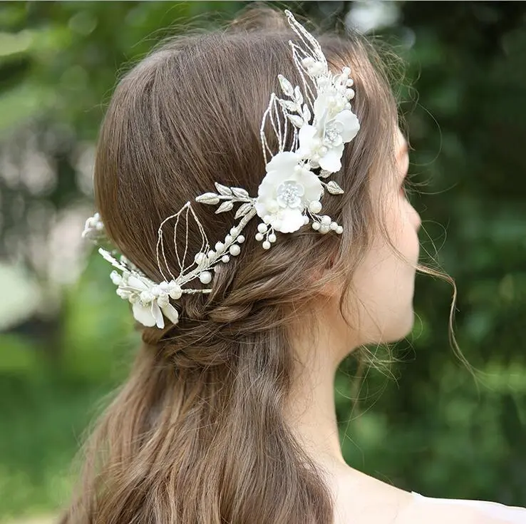 Ivory Beads Bridal Hairband Bridal Headband