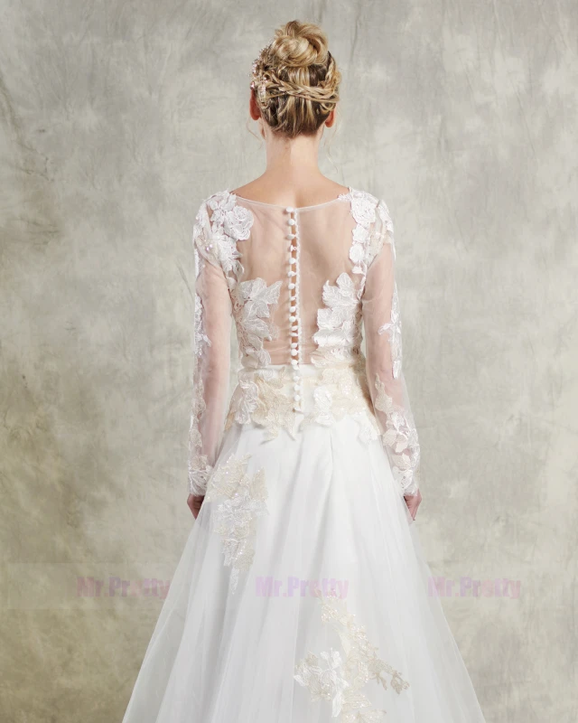 Light Champagne Lace Wedding Top