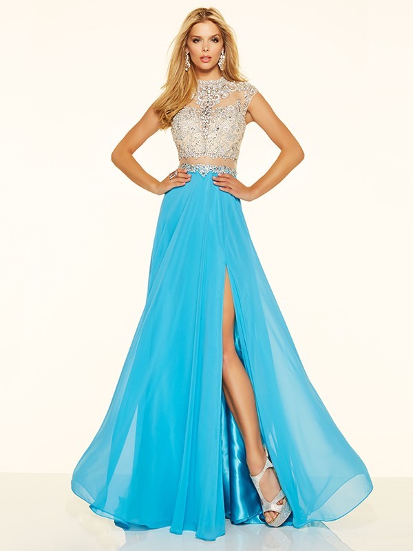 Beaded Chiffon Prom Dress Bridesmaid Dress Sexy Prom Dress