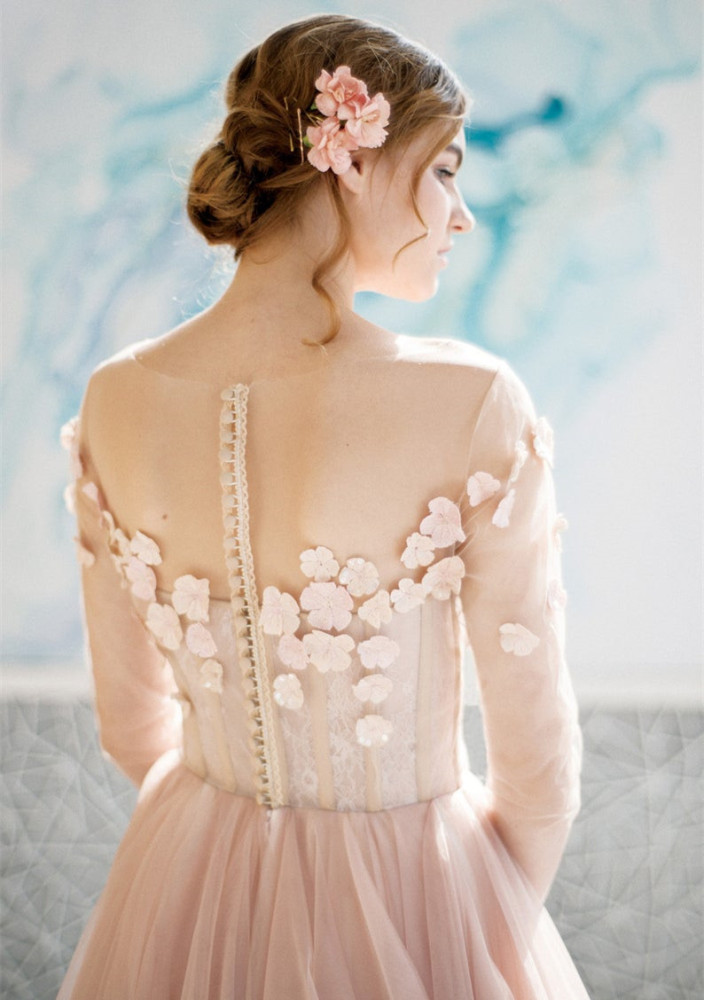 Short Train Wedding Party Dress Bridal Gown