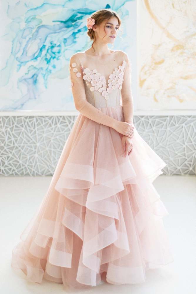 Short Train Wedding Party Dress Bridal Gown