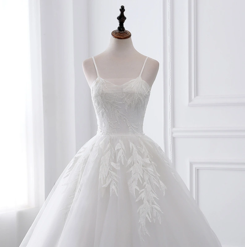 Ivory Lace Tulle Wedding Dress Bridal Gown