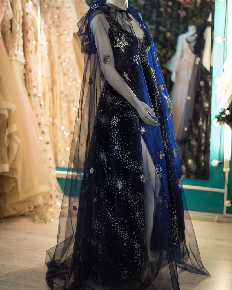 Twinkle Navy Blue Tulle Halloween Dress Holiday Costum Dress