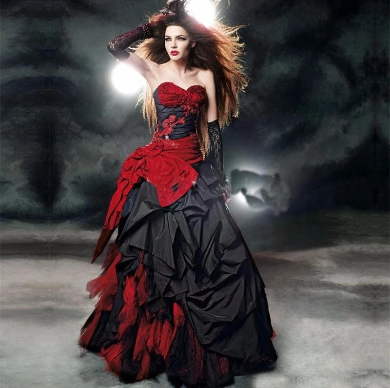 black velvet wedding dress Black Wedding Dress, Gothic Wedding Dress, Black Lace Wedding Dress, Alternative Wedding Gown, Long Sleeve Black Lace Dress