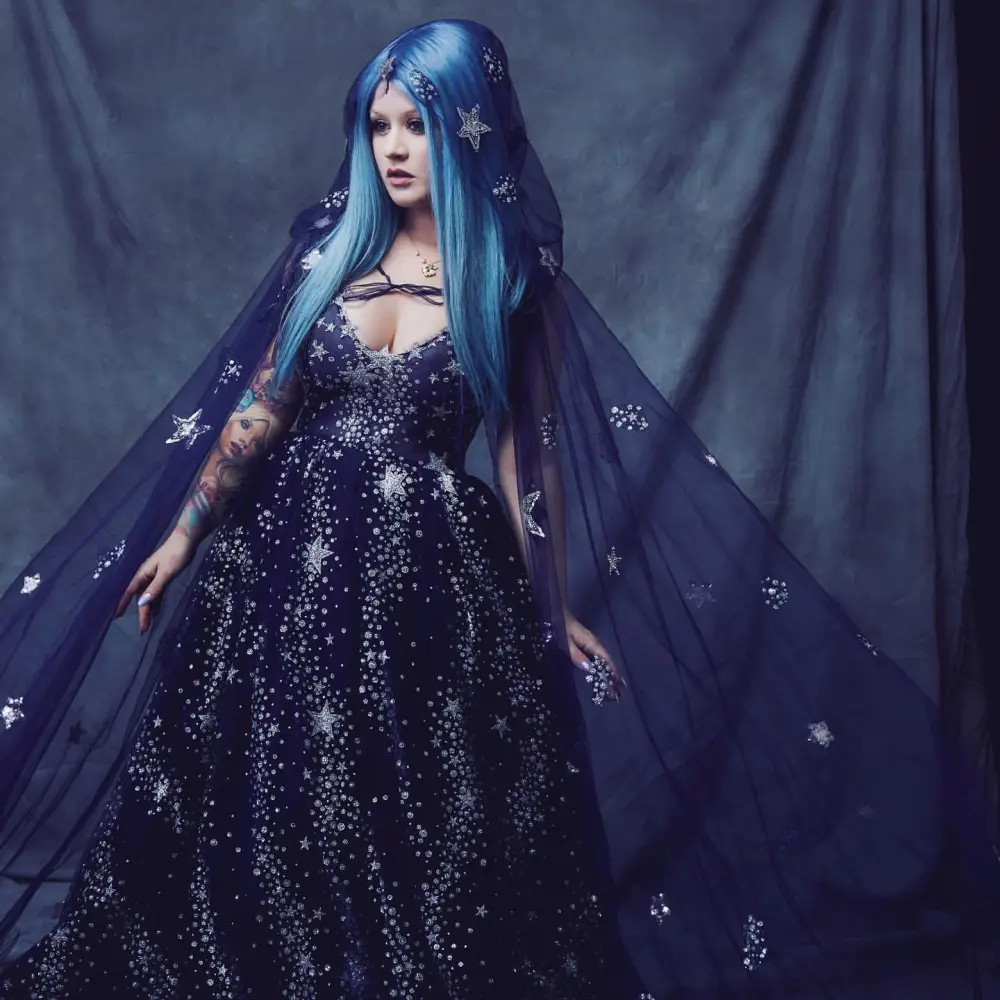 Twinkle Navy Blue Tulle Halloween Dress Holiday Costum Dress