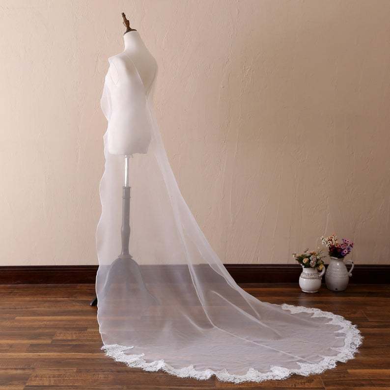 Lace Bridal Cape,Cathedral Lace Cape