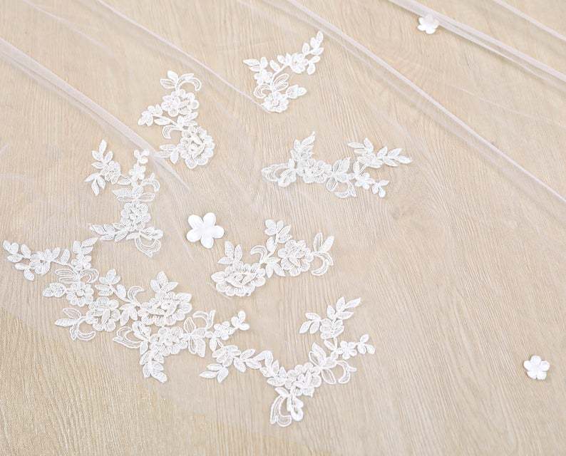 Vintage Lace Wedding Veil Cathedral Wedding Veil