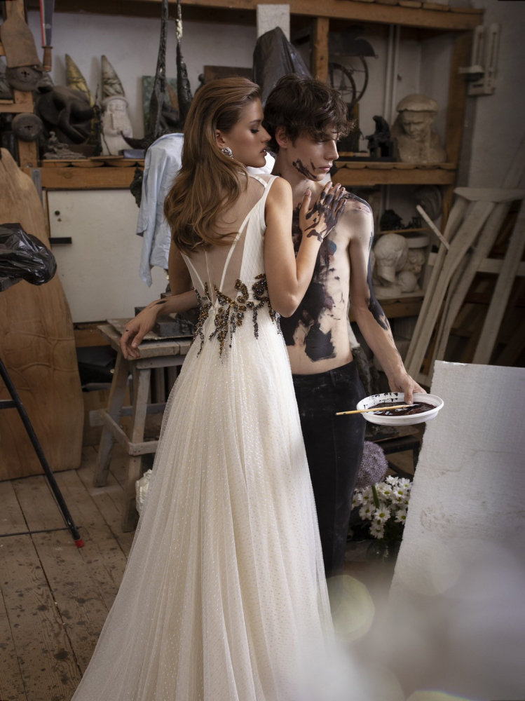 Ivory Tulle Wedding Dress Bridal Gown