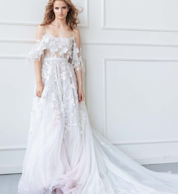 Lace Tulle Wedding Dress Bridal Gown