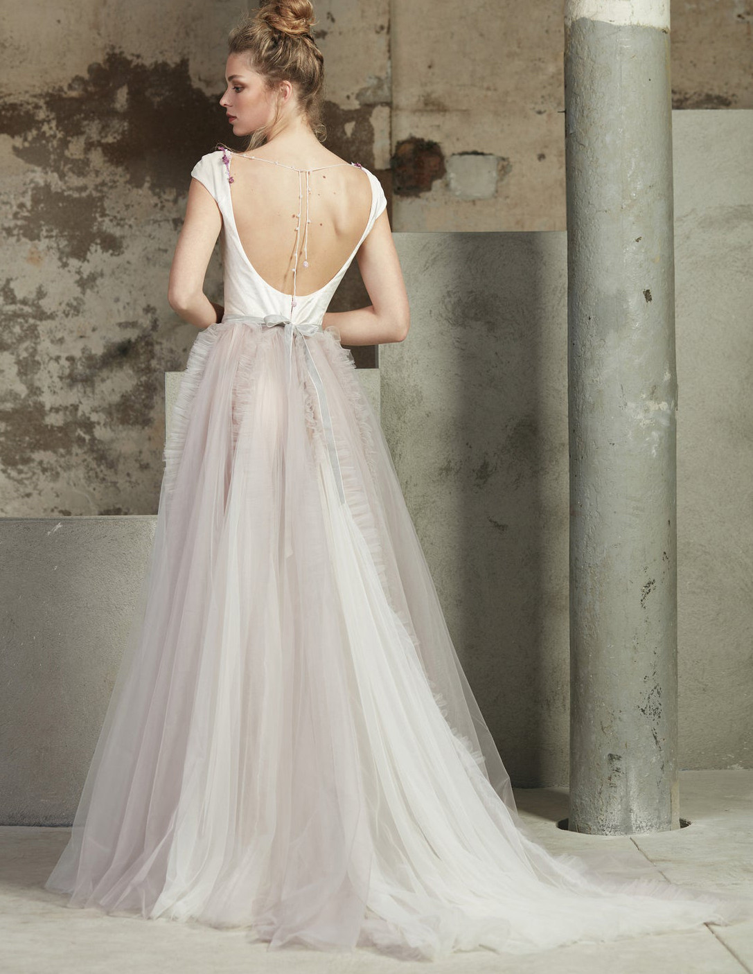 2 Pieces Mauve Wedding Skirt  Wedding Dress