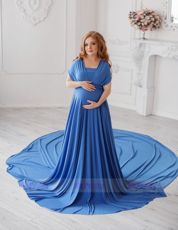 Jersey Maternity Sexy Prom Dress Pregnant Dress