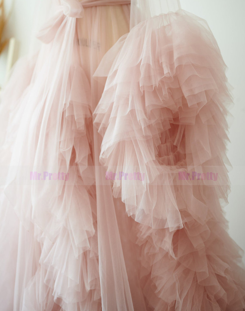 Light Mauve  Maternity Dress Sexy  Pregnant Photo Shooting Dress