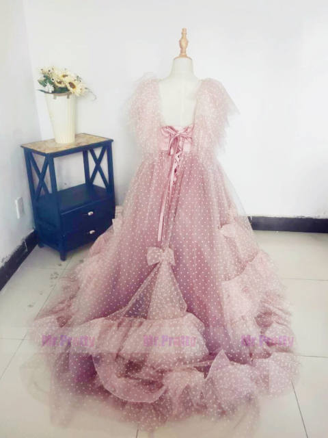 Tiffany Blue/Mauve Luxury Little Girls Pageant Dress Flower Girl Dress