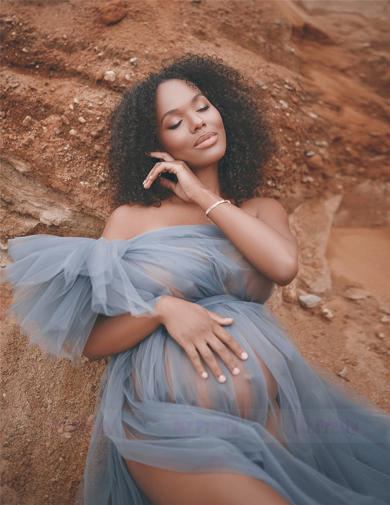 Tulle Sexy Maternity Dress Photo Shot Dresses
