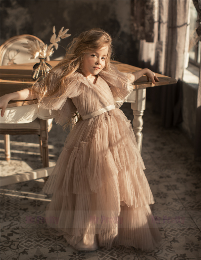 Dark Mauve Sexy Maternity Dress Mother and Kids Dresses