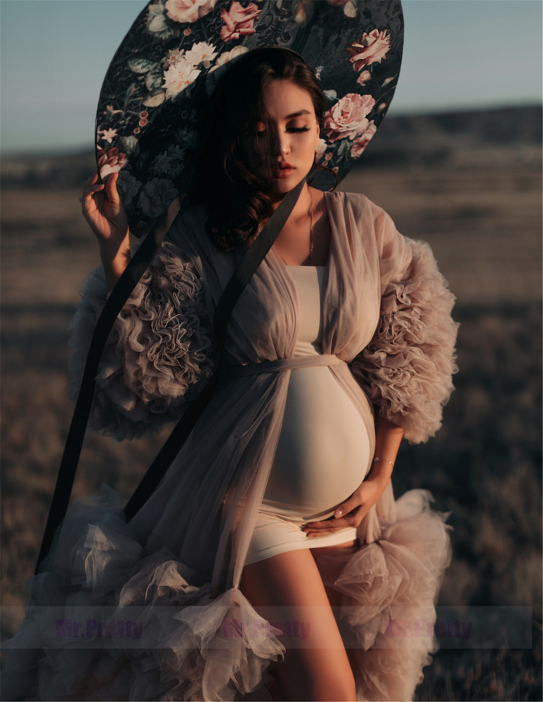 Mauve Free Sizes Maternity Dress Photoshots Dress Popular Maternity Robe