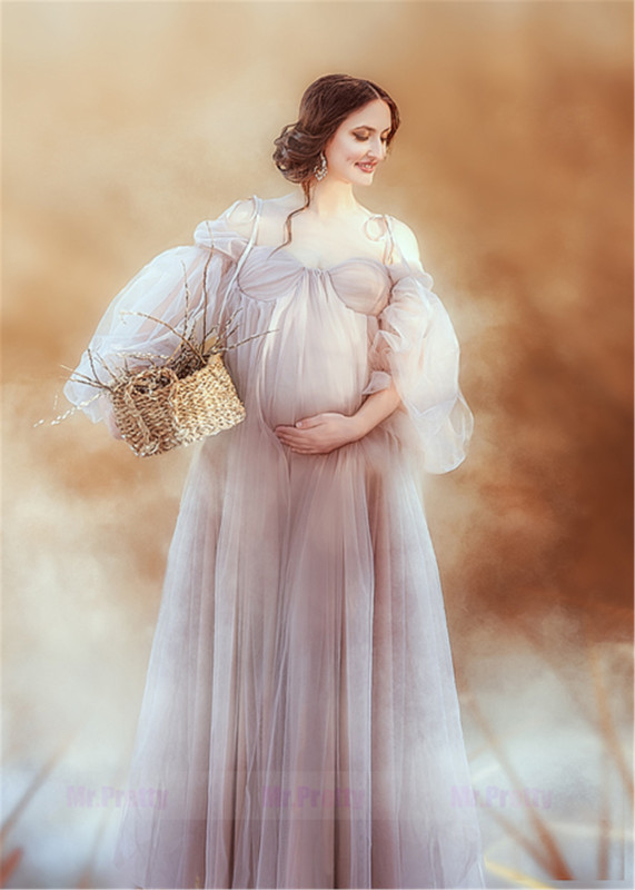 Light Mauve Maternity Dress Photoshots Dress Popular Maternity Robe