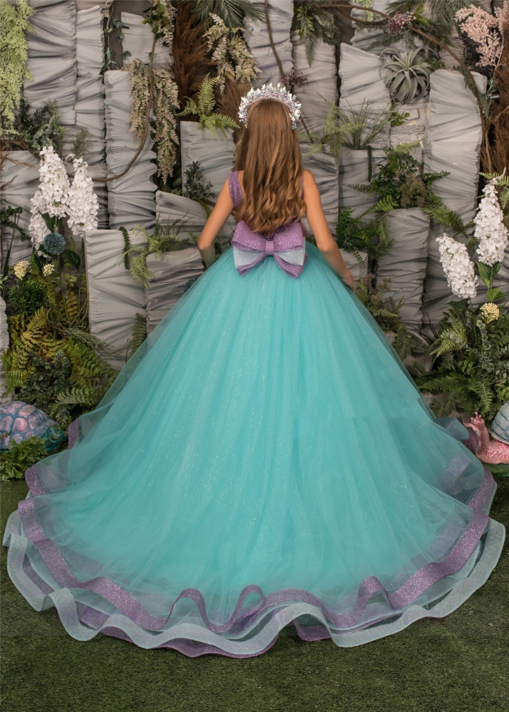 Luxury Tiffany Tulle Girls Pageant Dress