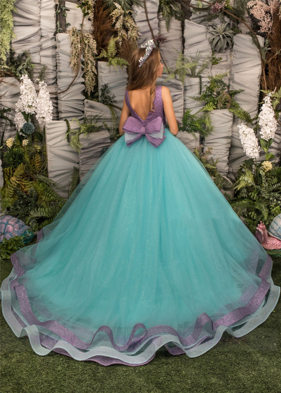 Luxury Tiffany Tulle Girls Pageant Dress