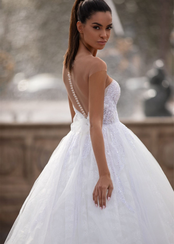 Sweetheart Sexy  Lace Tulle Wedding Dress