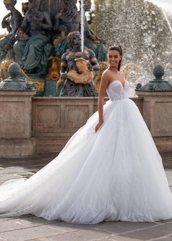 Sweetheart Sexy  Lace Tulle Wedding Dress