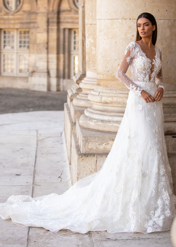 Ivory Lace Tulle  SexyWedding Dress