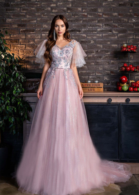 Sparkly Tulle Stunning Evening Dress