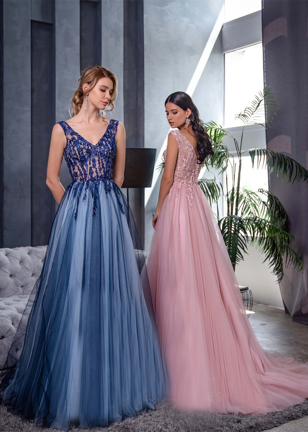 Fairy Beaded Tulle Evening Dress