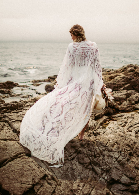 Elegant Lace Tassel Maxi Maternity Dress