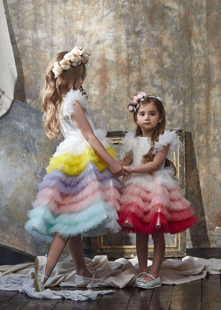 Luxury Tulle Cupcake Flower Girl Dress