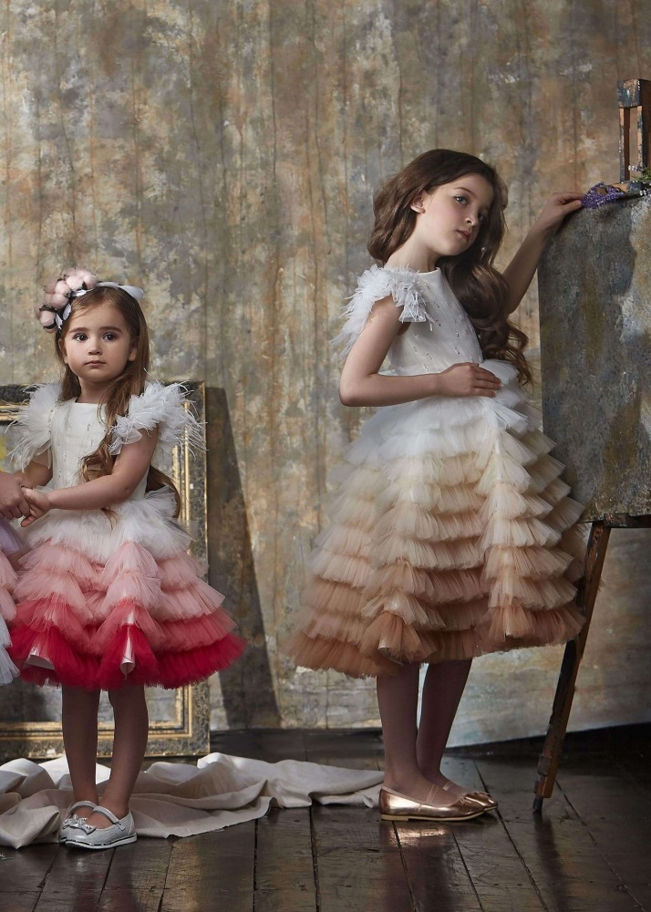 Luxury Tulle Cupcake Flower Girl Dress