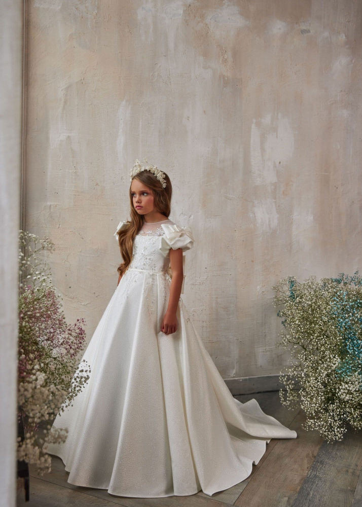 Sparkle Lace Flower Girl Dress Girls Pageant Dress