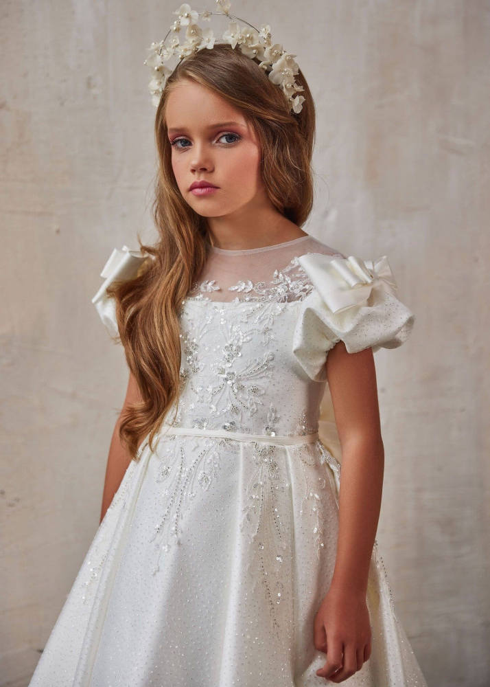Sparkle Lace Flower Girl Dress Girls Pageant Dress