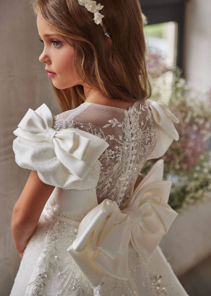 Sparkle Lace Flower Girl Dress Girls Pageant Dress