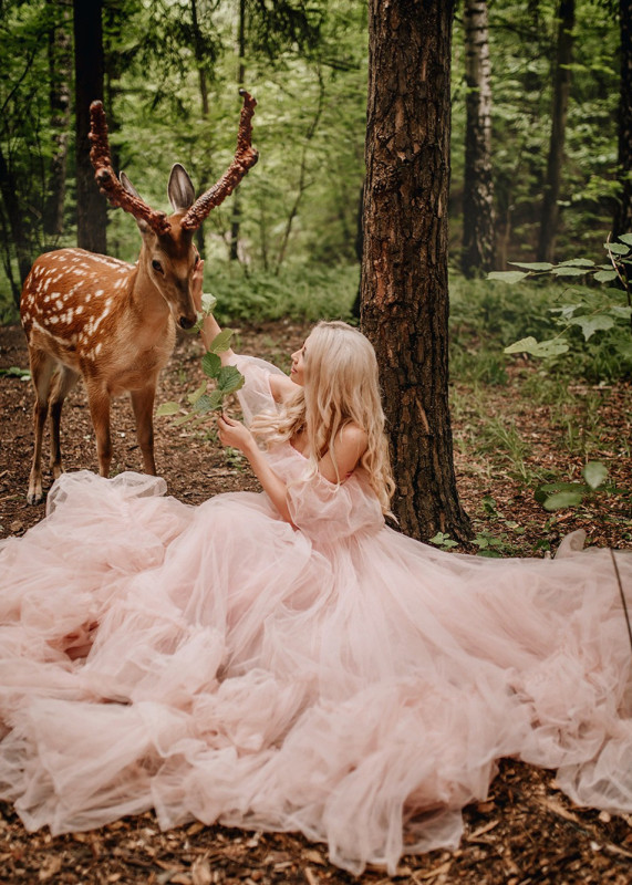 Blush Pink Photoshot Dress/Maternity Dress