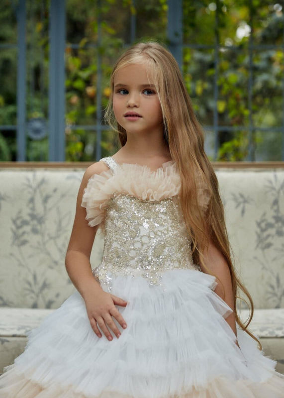 Luxury Flower Girl Dress Girls Pageant Dress