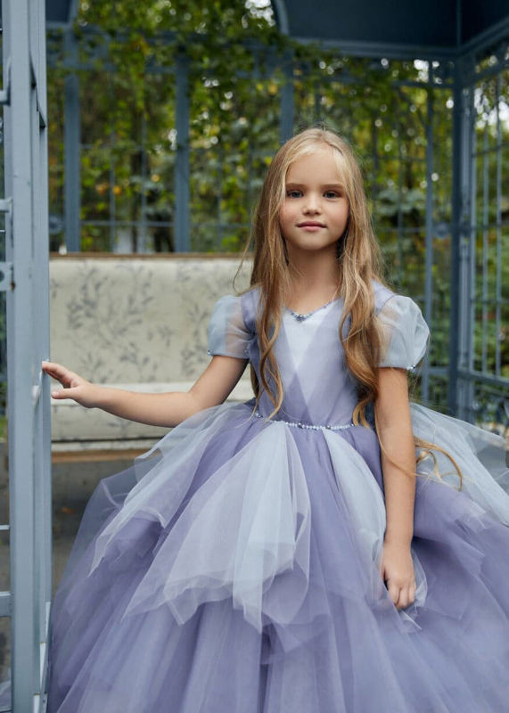 Lanvender Flower Girl Dress Girls Pageant Dress