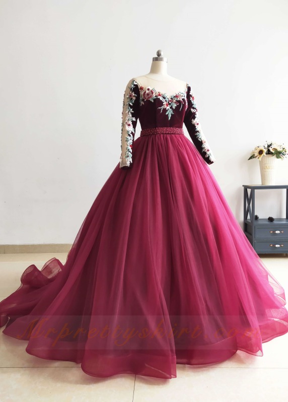 Burgundy Photo Shot Dress/Prom Dress