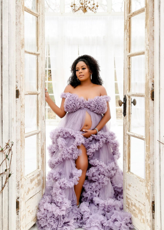 Lavender Maternity Dress/Photoshot Dress