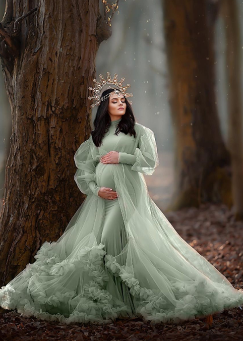 Mint  Maternity Dress/Photoshot Dress